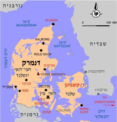 מפת דנמרק